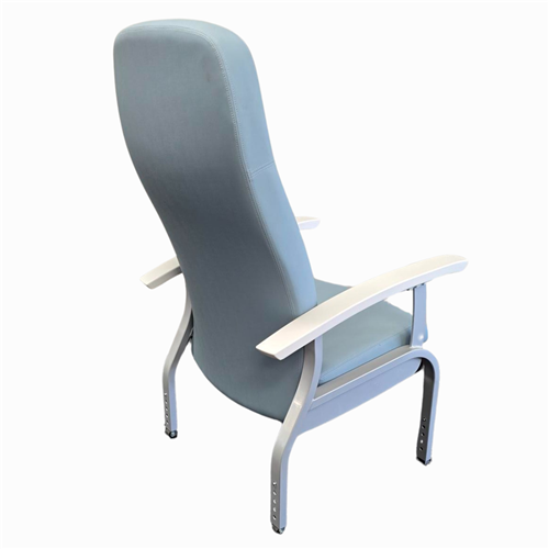 **DISCONTINUED - LIMITED STOCK**Fero Rest Chair, Fixed Arms and Adj Legs, Stormy Blue
