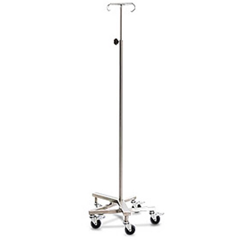 SQ Series Stainless Steel IV Pole, Stackable