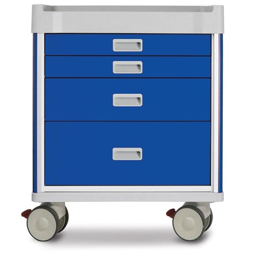 Viva Anaesthetic Cart, Blue - 850mm