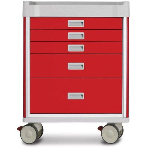 Viva Emergency Cart, Red - 930mm