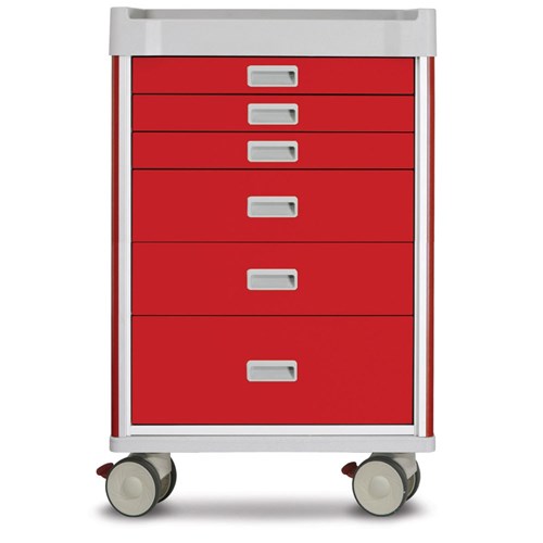 Viva Emergency Cart, Red - 1085mm