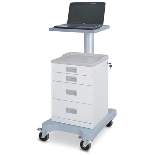 IT Equipment Cart - 4 Drawer with Monitor Platform