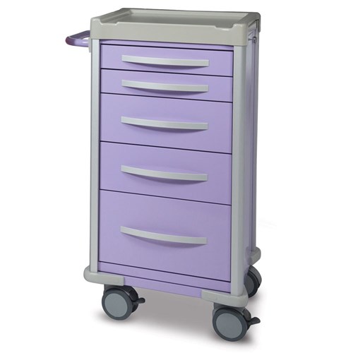 Viva Narrow Aluminium Cart, Lavender - 1010mm