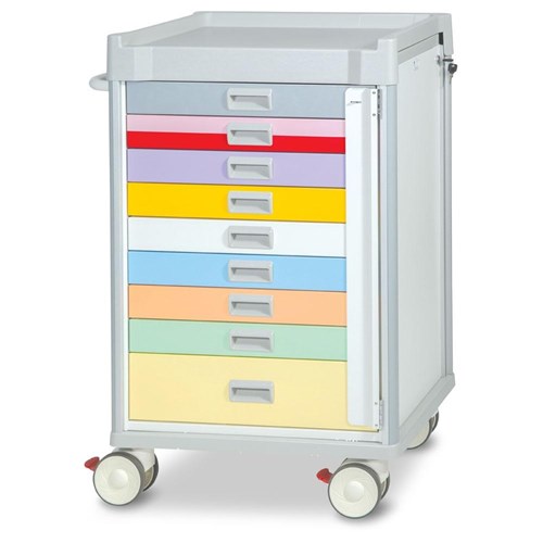 Viva Paediatric Emergency Cart, Full Locking Bar - 1085mm