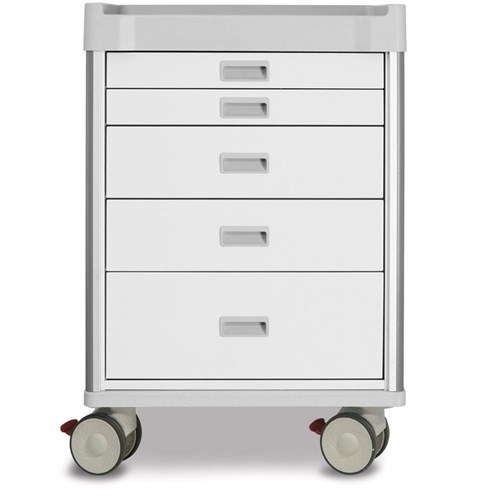 Viva Procedure Cart, White - 1010mm