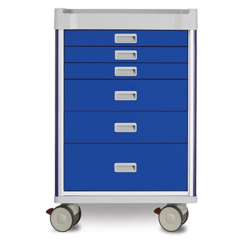 Viva Anaesthetic Cart, Blue - 1085mm