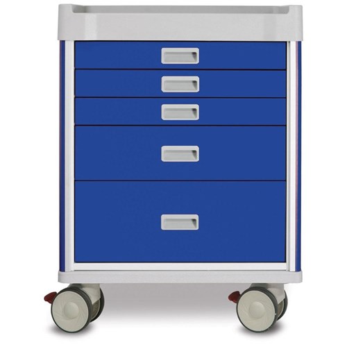 Viva Anaesthetic Cart, Blue - 930mm