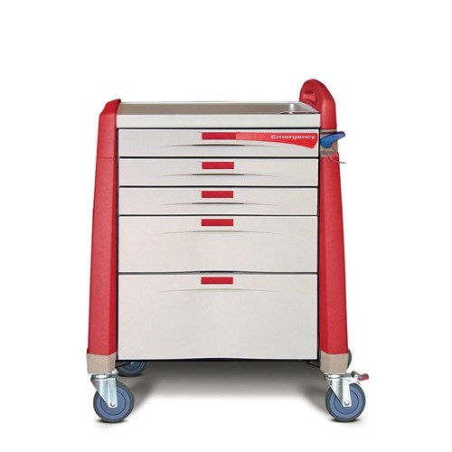 Avalo Emergency Cart - Compact - Red