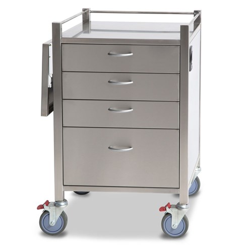 SQ Series Anaesthetic Cart - 4 Drawers
