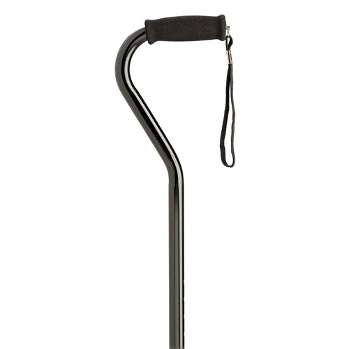 Walking Stick - Swan Neck - Black