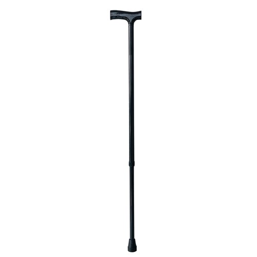 Walking Stick - Black with Timber Handle