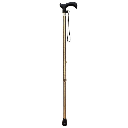 Walking Stick, Adjustable - Champagne Paisley Stem