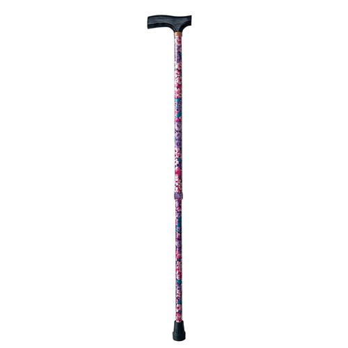 Walking Stick Adjustable - Pink Floral