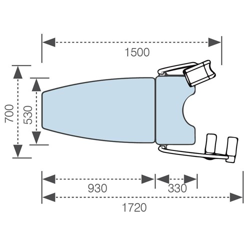 Gynaecology Chair, On Castors