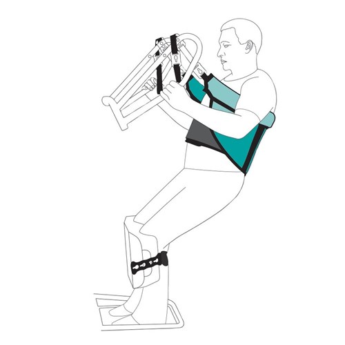 Standing Transfer Sling - Keyhole Buckle, Medium