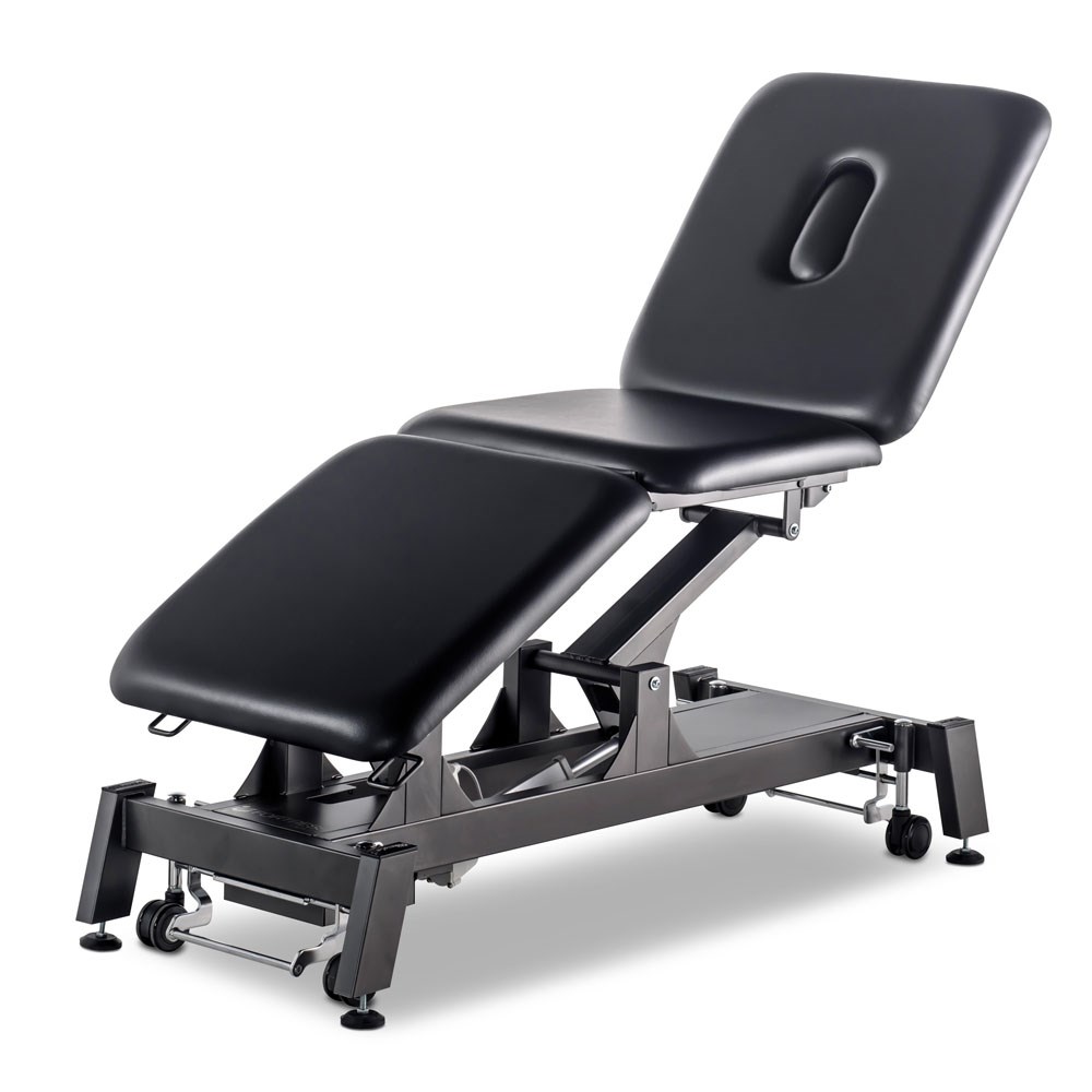 Conservalpha Life Stability 3 Section Treatment Table - Black Frame/Black Upholstery ...